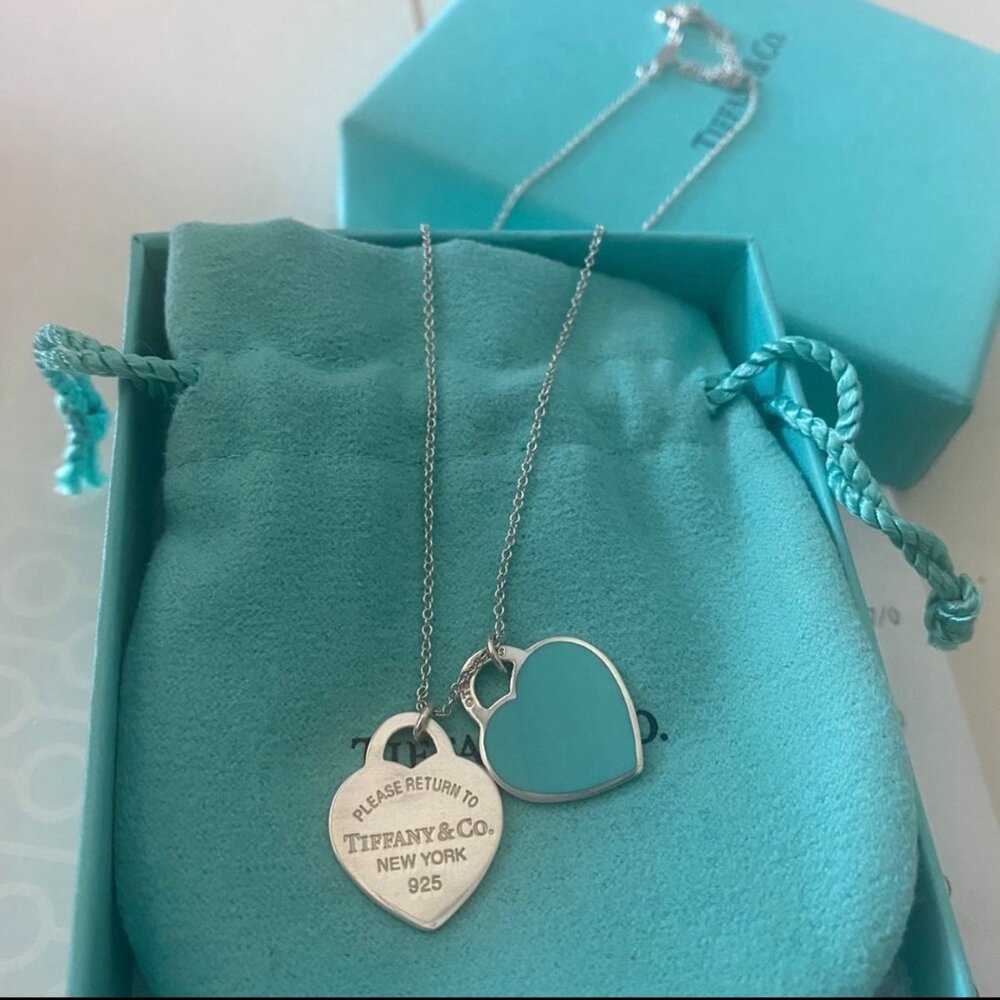 Tiffany & Co. Return to Tiffany Double Heart Tag Necklace